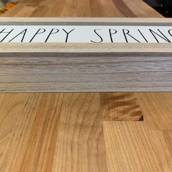 RAE DUNN “HAPPY SPRING” LL WOODEN SIGN - Picture 6 of 9